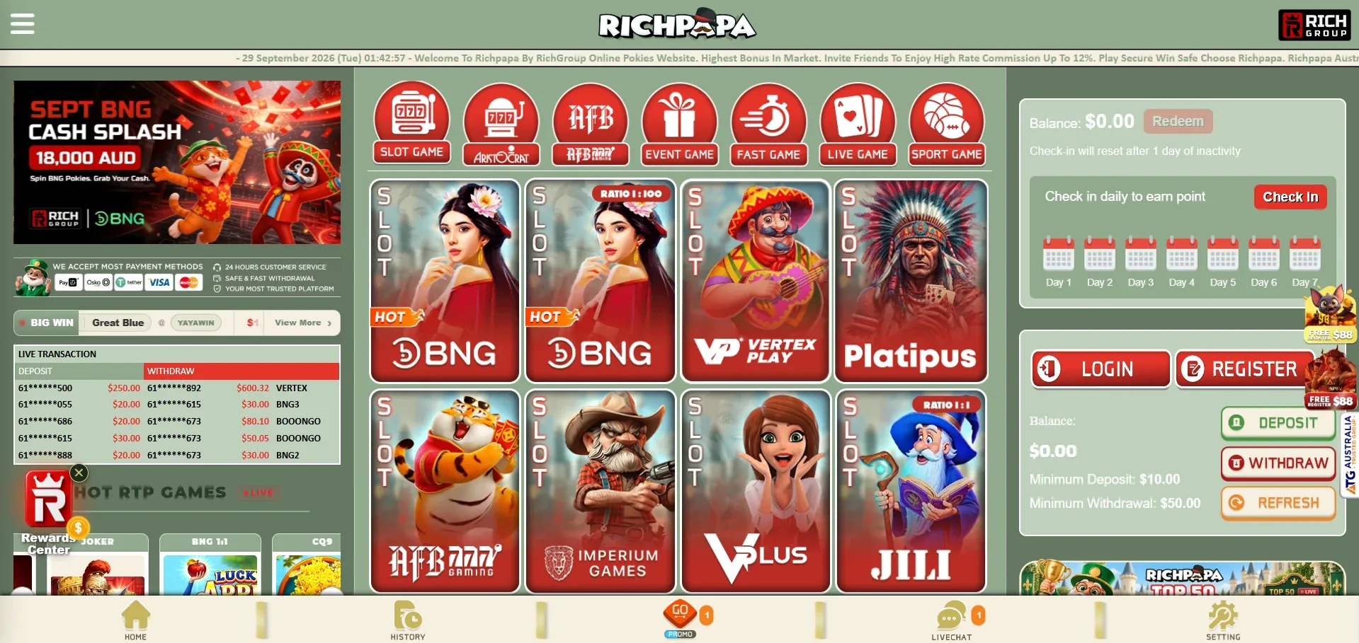 Richpapa casino Australia